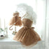 Formal Mother Daughter Matching Dress - Priority Shipping Matching Mom and Daughter Outfits Little Palace Store 12M Champagne